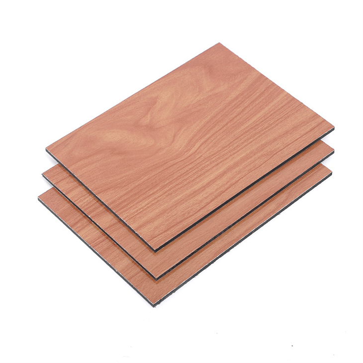 Single-side Wood Grain ACP Wall Cladding Kitchen Cabinet
